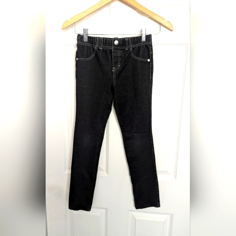 Guess Kids (Size 10) Black Leggings With Rhinestones On Back Pocket